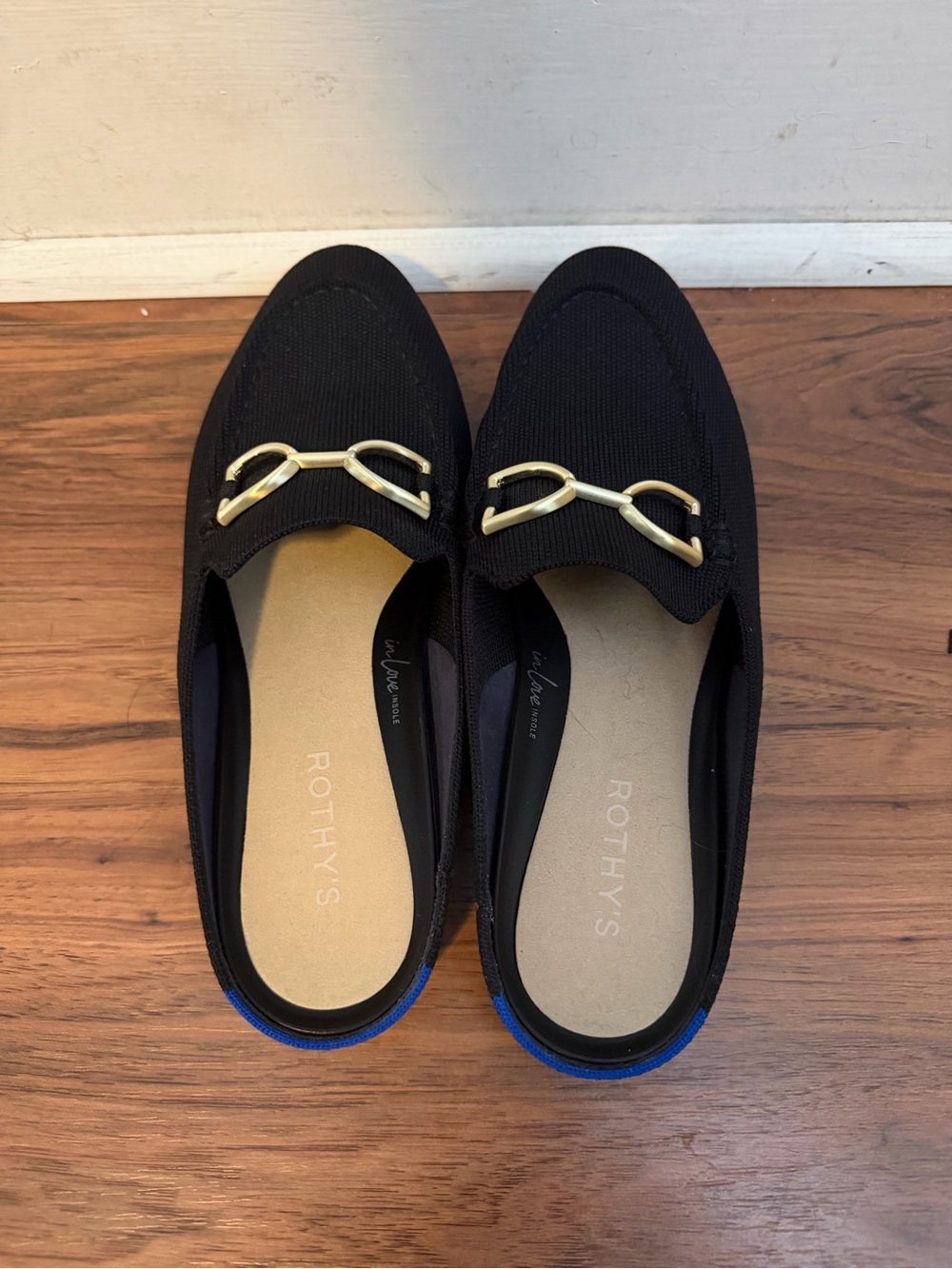 Rothy's Black Women's The Double Bit Loafer Mule
